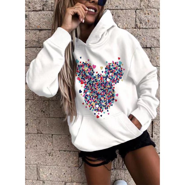 Diseño Original Disney Sudadera con capucha Gedruckt Mickey Spice Sudadera con capucha Dibujos animados Top Vielseitig Sudadera Modo Sudadera con capucha Frauen xuanjing unisex