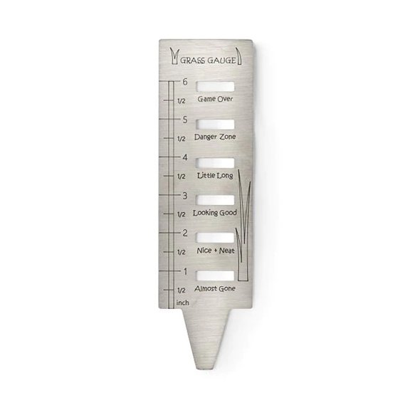 Weeding Tools Gardening Tools, Grass Gauge Tool Metal Ruler for Cutting Stainless Steel Ultimate Garden Trimming Guide Measuring Prune Plantyard Maintenance Must Haves