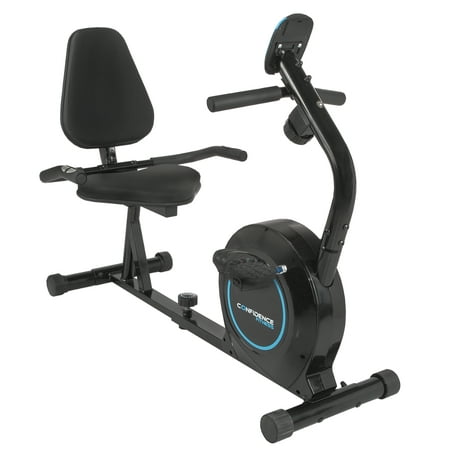Confidence Fitness Magnetic Recumbent Exercise Bike with Adjustable
