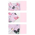 thumbnail image 6 of Emy Dola Toddler Girls Cotton Summer Dress For 2-8 Years Kids Short Sleeve Playwear Butterfly Easter Dresses -1-Pack, 6 of 7