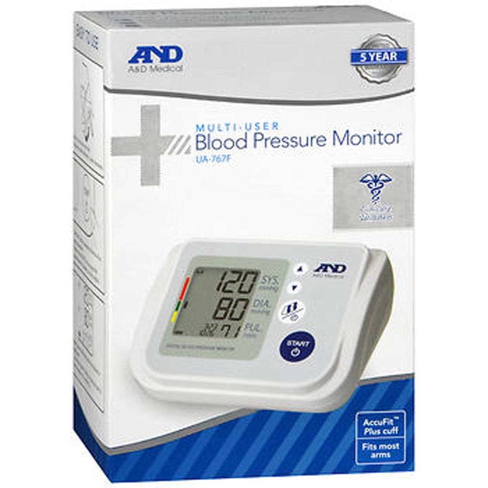 A&D Medical Upper Arm Blood Pressure Monitor with 4User Memory (Model