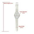 thumbnail image 3 of Women's Easy Reader Colorful Watch Matching with Perfect Colorful Wallet which Holds Smartphone, Credit Cards, Cash & Change Organized & Elegantly Impressive Gift Set - ST10234-N Silver, 3 of 8