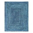 thumbnail image 2 of Unique Loom Braided Chindi Collection Area Rug - Layer (8' x 10' Rectangle Blue/Navy Blue), 2 of 9