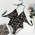 thumbnail image 6 of Cute Mushroom Swimsuit Sexy Fungus Print Wom Swimwear One-Piece Fashion Swimsuits Holiday Rave Push Up Hollow Out Bathing Suit, 6 of 7