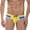 Yellow, variant on Dovford Nylon Men's Swimwear Beach Shorts Boxer Swim Trunks Swimsuit Briefs Pants