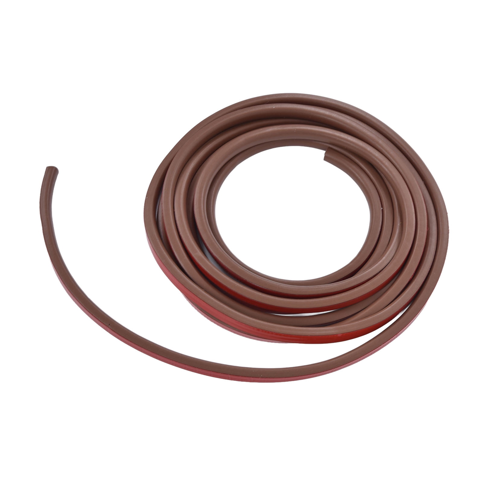 BIMZUC Silicone Rubber Weather Stripping for Doors and Windows Soundproof Dustproof Draft Stopper Seal Strip Medium Gap 19.7 ft / 6 m Brown Easy Installation Home Improvement