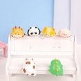 thumbnail image 3 of 6pcs Cute Desk Decor for Computer Monitor Adhesive Animal Figurines Creative 3D Craft Figurine Computer Monitor Decor Personalized Animal Collectible Figurines Mascot Resin Crafts, 3 of 9