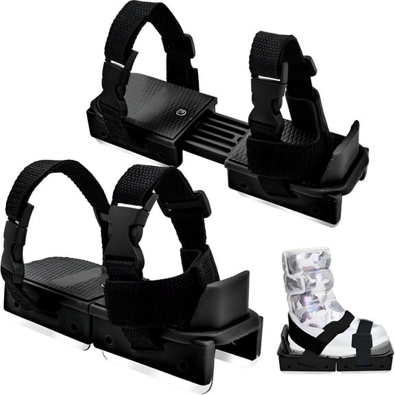 BESTSKY Adjustable Toddler Ice Skates with 3Pcs Hook and Loop Fastener Clip on Straps