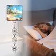 thumbnail image 4 of 14 Inch Wall Clock Battery Operated Silent Clock Decorative for Office, Kitchen, Outdoor, Living Room，Hawaii Beach with Palm Trees Graceful, 4 of 4