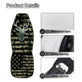 thumbnail image 5 of Uourmeti Premium Car Seat Covers Front Seats Cushion for Auto Polyester Easy to Install Universal Front Seat Protective Cover, Camouflage Deer Head Pattern, 5 of 11