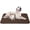 Dark Brown, variant on Dog Bed Soft Dog Crate Pad Mat for Medium/Large Dogs 36 in Non-Slip Bottom Washable Dog Sleeping Mattress Pet Beds Cat Beds Kennel Pads, Dark Blue