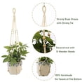thumbnail image 7 of Macrame Plant Hanger,1 Pcs Plant Hanger Rope Hanging Planter Indoor Hanging Plant Holder Hanging Planters & Baskets with 4 Legs, Stand Flower Pot Holder for Home, 7 of 7