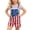 #2-Blue, variant on Toddler American Flag Bibs Overalls Boy Girl 4th of July Outfits Adjustable Straps Coveralls Patriotic Romper Jumpsuits