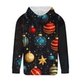 thumbnail image 4 of Yusimy Mens Christmas Printed Hoodie with Pockets & Drawstring Long Sleeve Pullover Athletic Top, 4 of 6