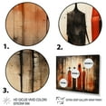 thumbnail image 3 of Designart "The Offering Coral Black Art from Mexico V" Mexican Floater Framed Wall Art Living Room, 3 of 7