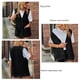 thumbnail image 5 of Chaleco sin mangas Bolsillos grandes Chaqueta frontal con botones Chaleco sin mangas para mujer Lady Dating Negro XL, 5 of 6