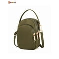 thumbnail image 3 of Spencer Mini Cell Phone Purse Small Crossbody Shoulder Bag Smartphone Nylon Pouch Wallet for Women (4.7" * 2.7" * 7.1",Green), 3 of 8