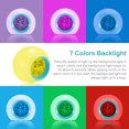 thumbnail image 4 of Reloj Despertador Para Niños, Despertador, Reloj Digital Para Niños, 7 Colores Cambiantes, Luz De Noche, Reloj Para Niños, Niñas, Dormitorio Con Temperatura Interior Speravity HA015058-00, 4 of 5