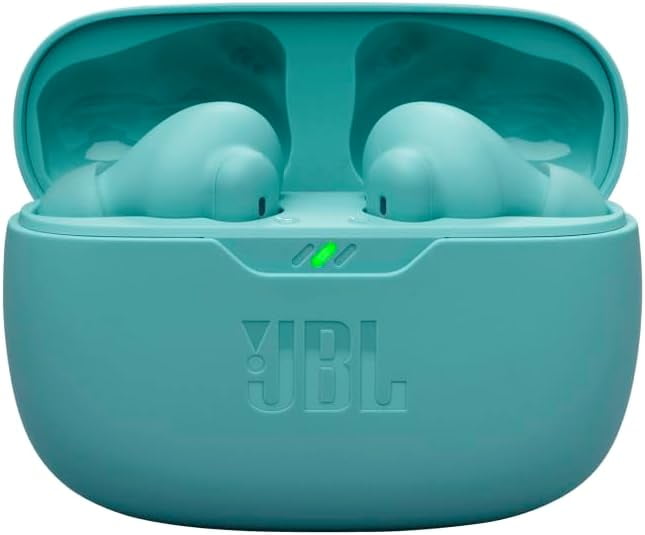 Open Box JBL Vibe Beam 2 - True Wireless Noise Cancelling Earbuds Pure Bass Sound & Smart Ambient Technology, 4mics for Crisp, Clear Calls, up to 40Hrs of Playback, IP54 Dust & Water Resistant (Blue)