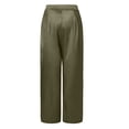 thumbnail image 5 of Pantalons pour Femmes Palazzo Été Imprimé Raccourci Lin Confortable Pantalons Amples avec Poches Grande Taille Pantalons Taille Haute pour Femmes Couleur Unie Pantalons Amples Confortables Pantalons de Maternité pour Femmes Robe Décontractée, 5 of 5