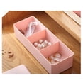 thumbnail image 4 of Caja de almacenamiento de 3 rejillas Matsuzay estuches organizadores de maquillaje desmontables contenedor blanco, 4 of 6