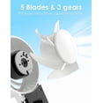 thumbnail image 3 of Aiychen 3-Speed USB-C Rechargeable Hand Held Fans, 3 of 7
