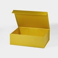 thumbnail image 6 of Geoto 11"×8.26"×3.74" Medium Size Luxury Rigid Foldable Magnetic Closure Collapsible Gift Packaging Boxes(Pearl Yellow with Ribbon), 6 of 6