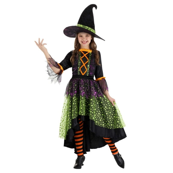 Girl's Verdant Spring Witch Costume