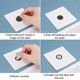thumbnail image 2 of Rollo de 500 etiquetas adhesivas redondas para raspar (moradas), 2 of 3