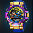thumbnail image 4 of Reloj Deportivo Digital Analógico para Hombre con Doble Pantalla, 50 M Resistente Al Agua, Luz LED, Correa de Silicona, 4 of 5