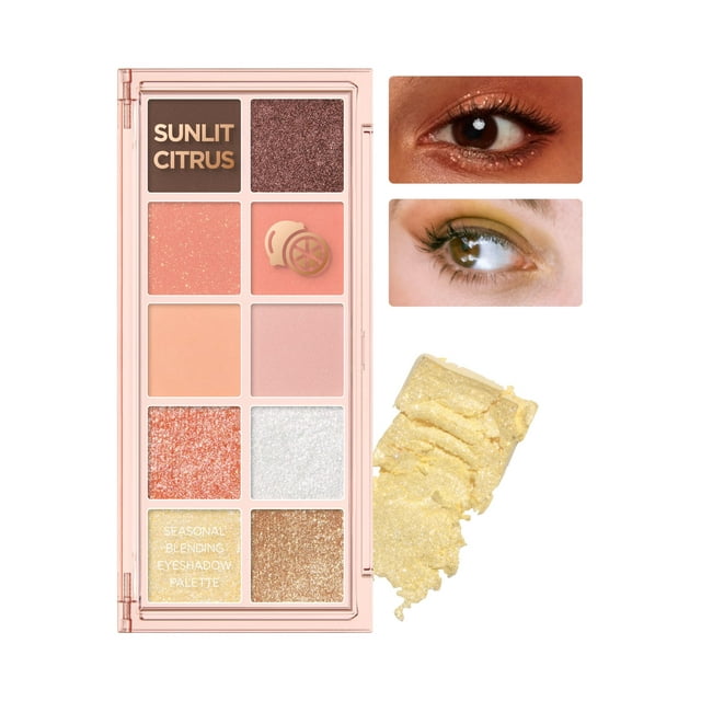 Paleta de sombras de ojos Peach C Seasonal Blending 04 Sunlit Citrus