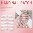 thumbnail image 6 of RAGUPEL 24Pcs Glue on Nails for Women,Hand-Drawn Lines Press on Nails Coffin,Matte Finish Cute Press on Nails,Long Nails for Party,Daily Life,Taking Pictures,Dating,Style3, 6 of 7