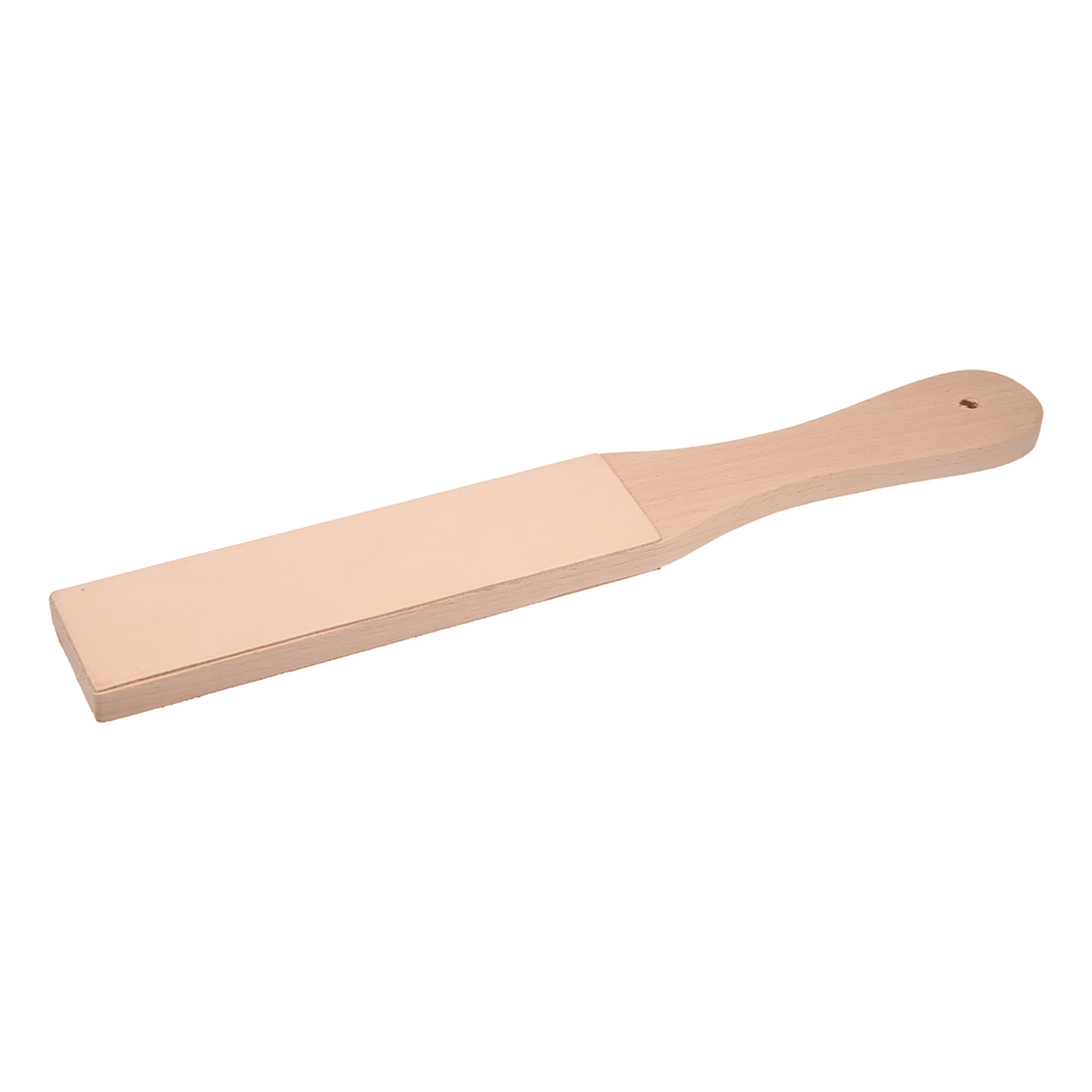 Wooden Handle Leather Sharpening Strop Handmade Razors Polishing Board