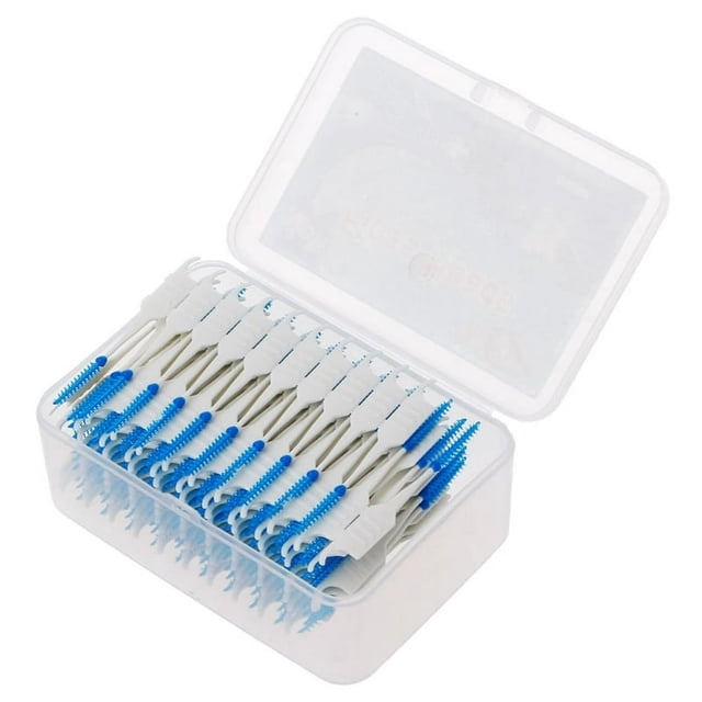 Dsseng Double Floss for Head Floss Sticks 200pcs Teeth for Gap Cleaning Toothpick Suppl