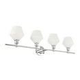 thumbnail image 7 of Gene 4 light Chrome and Frosted white glass Wall sconce, 7 of 7