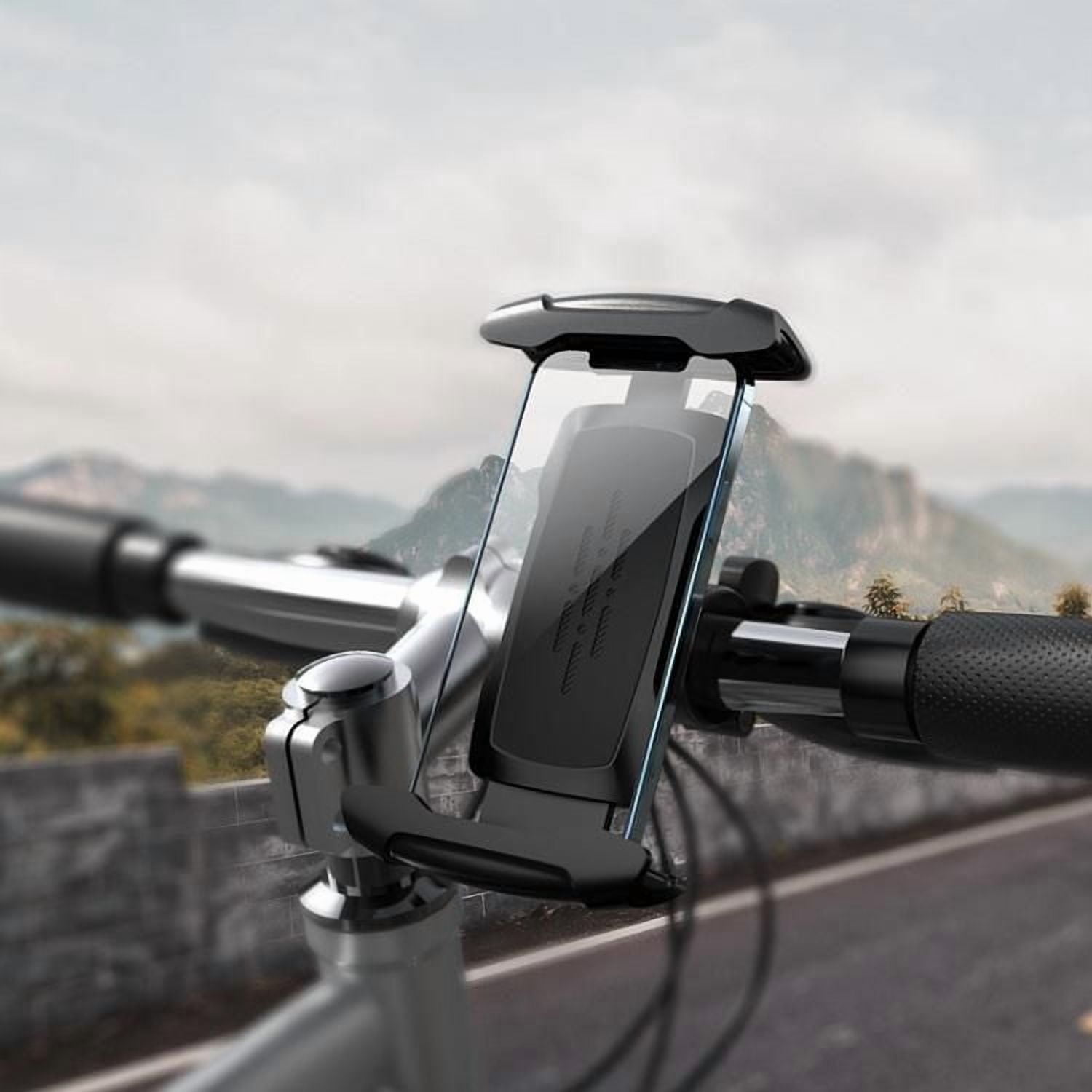 Auto Drive Bike Phone Holder Motorcycle Mount  Motorcycle Handlebar Mobile Clamp