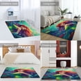 thumbnail image 2 of Colorful Gradient Fish Scale Texture Mermaid Carpet Style Living Room Bedroom Rug Modern 3d Entry Door Mats Household, 2 of 7