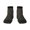 3 Black, variant on Fuzoiu Colorful Paw Print Adult Socks, Crew Moisture-wicking Socks, Unisex Cushion Crew Socks,Casual Sports Ankle Socks