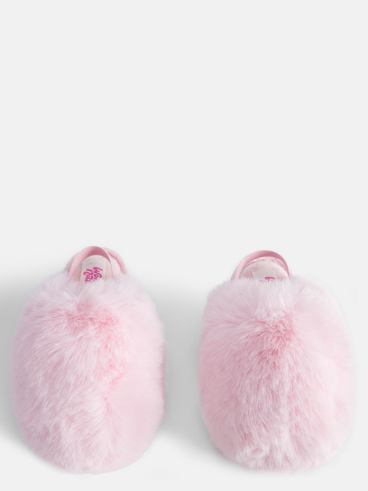 Wonder Nation Toddler, Little & Big Girls Faux Fur Puff Slippers