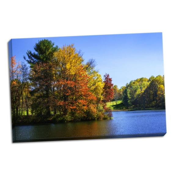 Gango Home Decor Peaks Of Otter Lake IV by Alan Hausenflock (Ready to Hang); One 36x24in Hand-Stretched Canvas