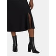 thumbnail image 4 of Time and Tru Women's Satin Maxi Slip Skirt, Sizes XS-XXXL, 4 of 6