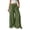 Army Green-1, variant on Womens Wide Leg Palazzo Pants Elastic Waist Drawstring Dress Pants Summer Casual Beach Travel Trousers with Pockets