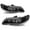 Black Clear, variant on For 1998-2002 Honda Accord Black Amber Corner Headlights Assembly Pair