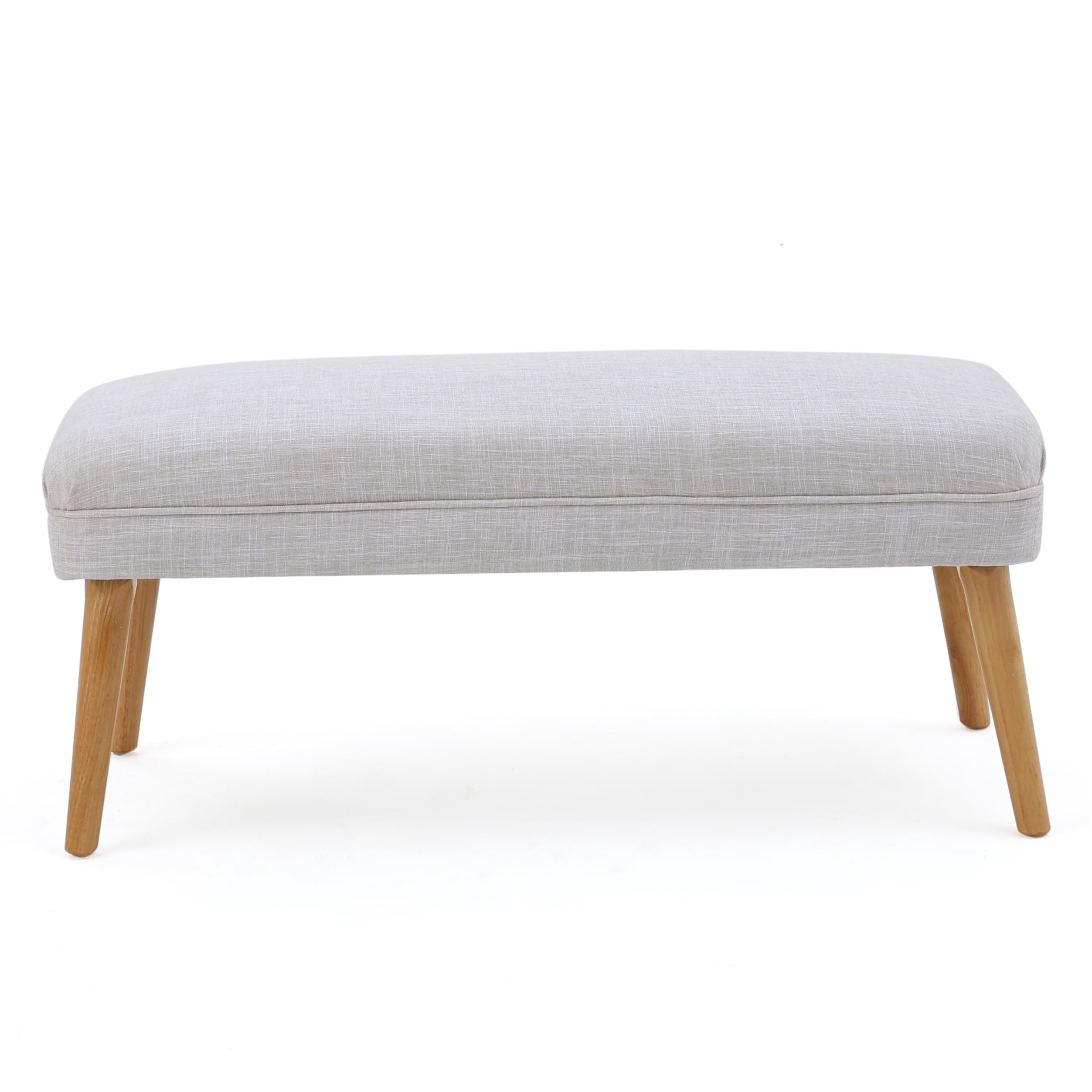 Noble House Ardine Fabric Ottoman, Beige