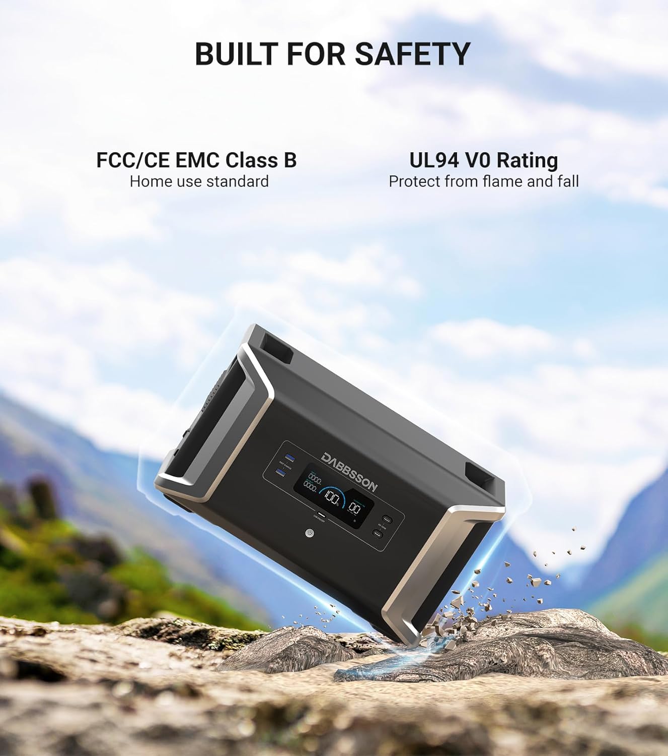 Dabbsson 3532Wh Power Station DBS1400Pro with Expandable Battery DBS2100B, 3600W in Power-Boost mode,  LiFePO4 Battery Solar Generator, for Camping, Hiking, Home Backup
