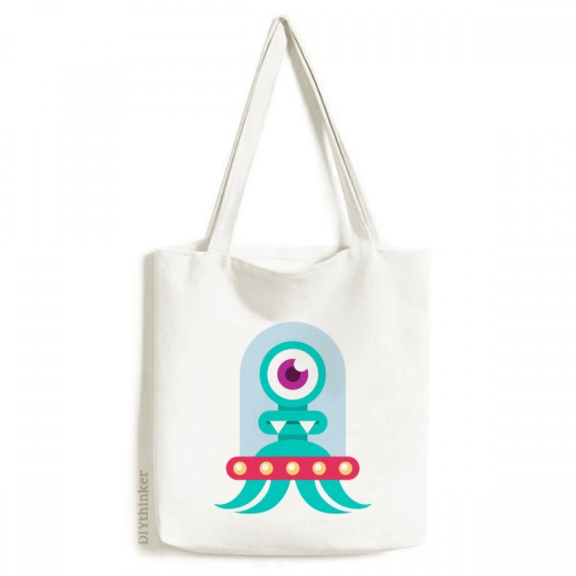 Universe Alien Monster Cyclops Tote Canvas Bag Shopping Satchel Casual Handbag