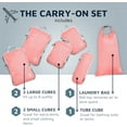 thumbnail image 3 of Compression Packing Cubes - Travel Organizers (Dusty Rose) by TRIPPED Travel Gear, 3 of 7