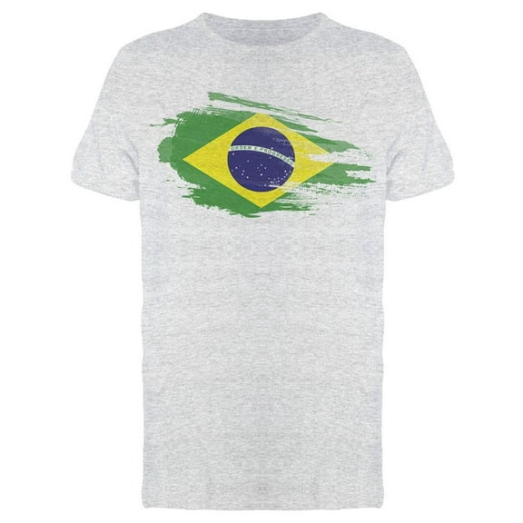Flag Of Brazil T-Shirt Men -Image by Shutterstock, Male XX-Large