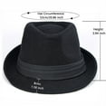 thumbnail image 3 of Kids-Boys Classic Panama-Fedora-Hat Trilby Manhattan-Structured Jazz Wool Cap 4-8Yrs, 3 of 7