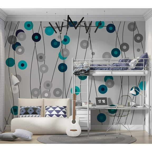 Tiptophomedecor Abstract Wallpaper Wall Mural - Silken Cords